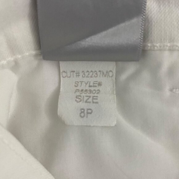 NYDJ Lift-Tuck Crop Capri Denim Jeans Women's Size 8P White Casual Comfort Fit - Picture 12 of 12